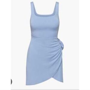 Aritzia Wilfred Saturn Mini Dress/ Drapey Mini Wrap Dress Size Small